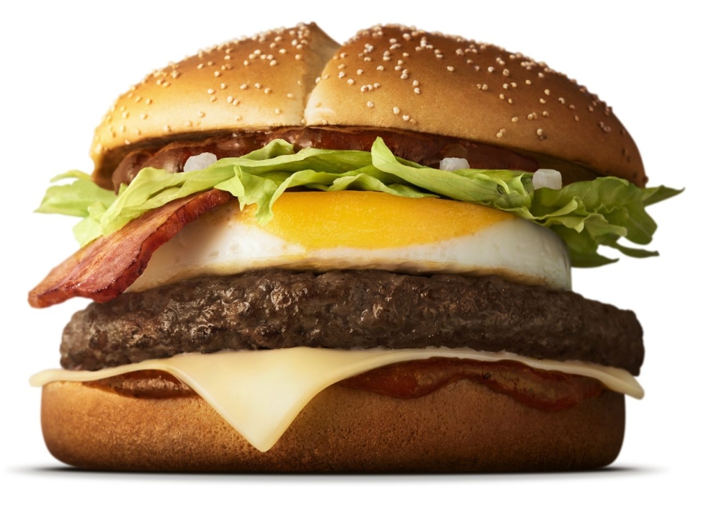 炙り醤油風 たまごベーコン肉厚ビーフ