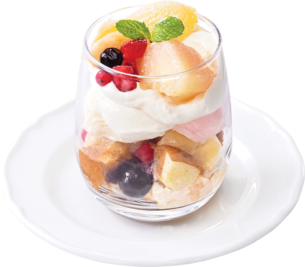 “紅茶香る” 白桃のグラスドルチェ グランデ