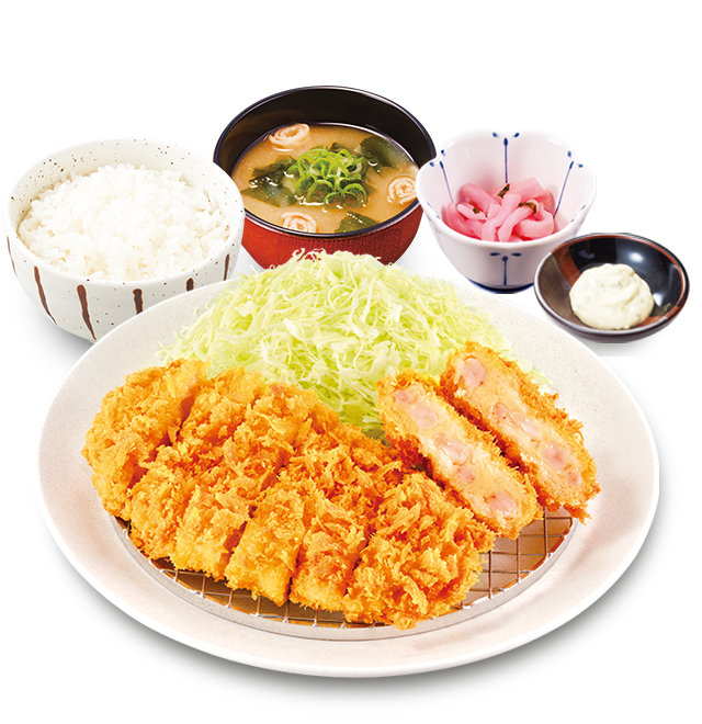 ぷりっぷり海老かつと熟成ロースかつ定食