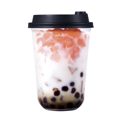 贅沢ピーチラテタピオカ