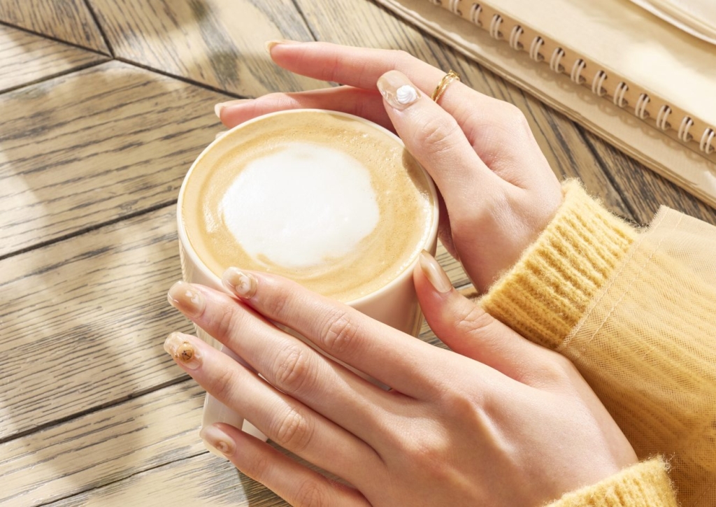 「ohora + STARBUCKS ジェルネイルシールタイプ Double Tall Latte」