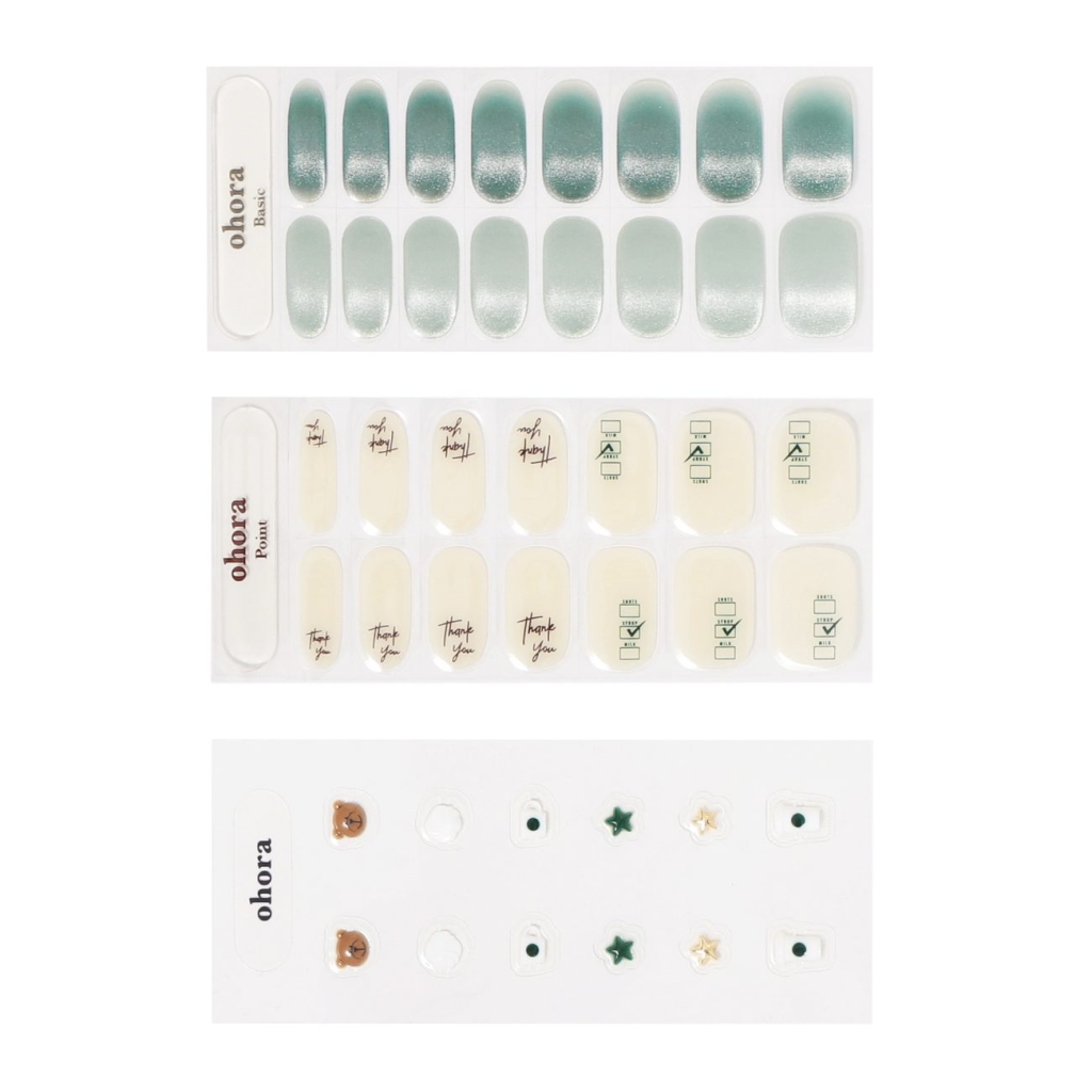 「ohora + STARBUCKS ジェルネイルシールタイプ Starbucks Green」