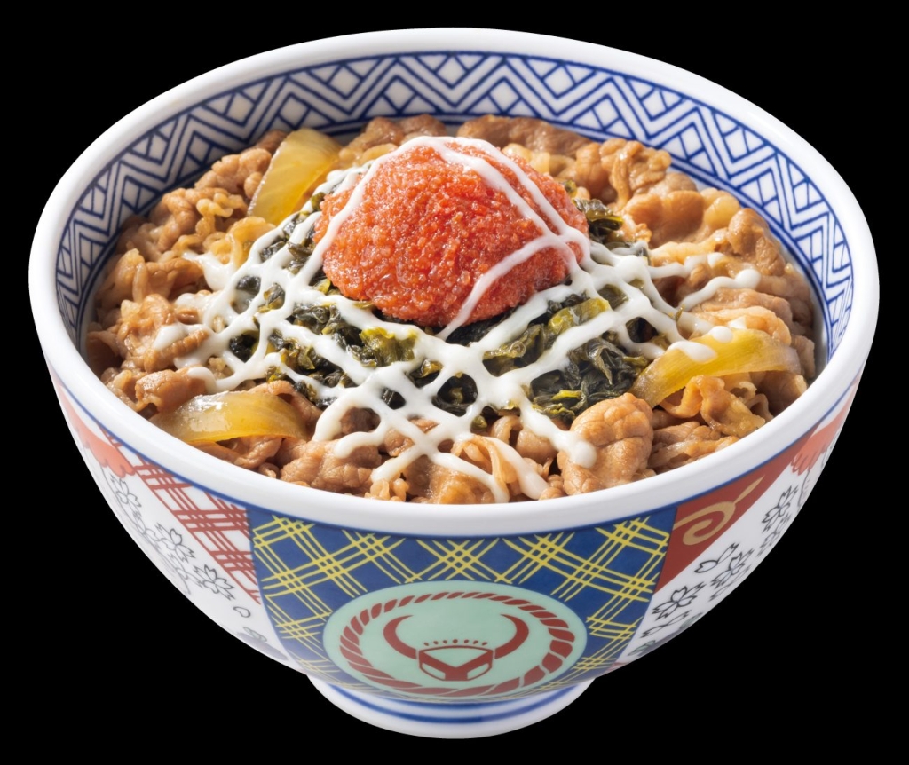 明太高菜マヨ牛丼