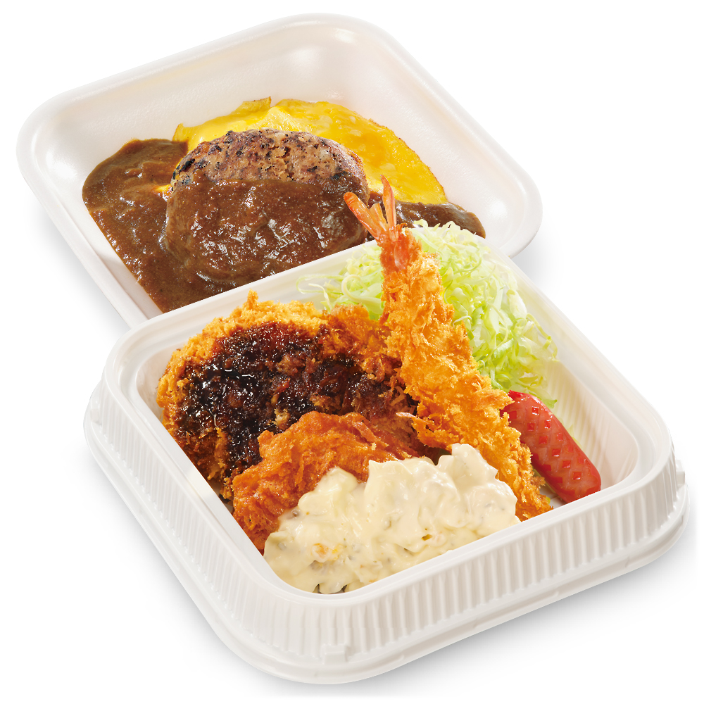 揚げオムカレー弁当