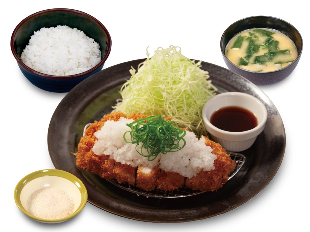 “国産雪国育ち”鬼おろしポン酢ロースかつ定食