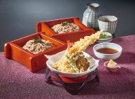 真あなご天ざるそば