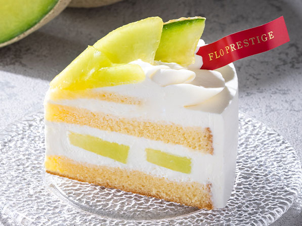 メロンのスペシャルショートケーキ カット