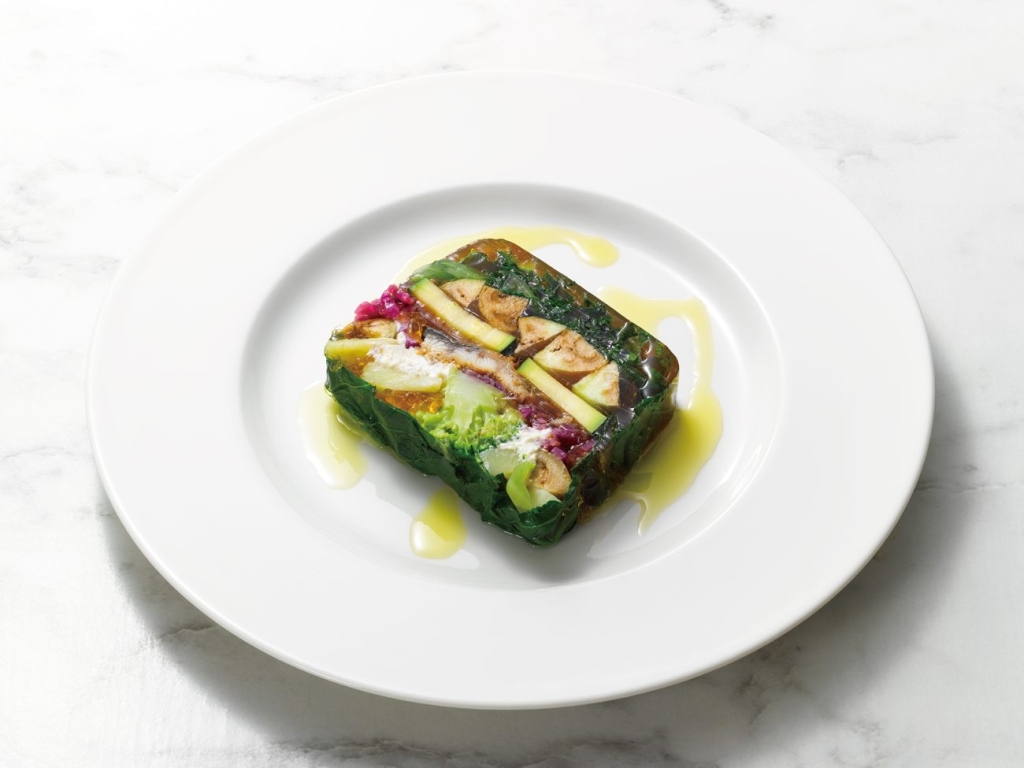 薩摩川内鰻と野菜のテリーヌ～ゆずぽん酢風味～