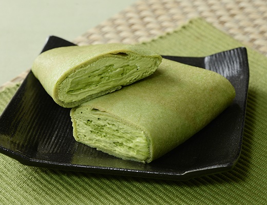 Uchi Café×森半 濃い抹茶クレープ(税込265円)