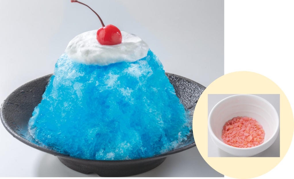 純氷かき氷　ブルークリームソーダ 弾けるパチパチアメ付き