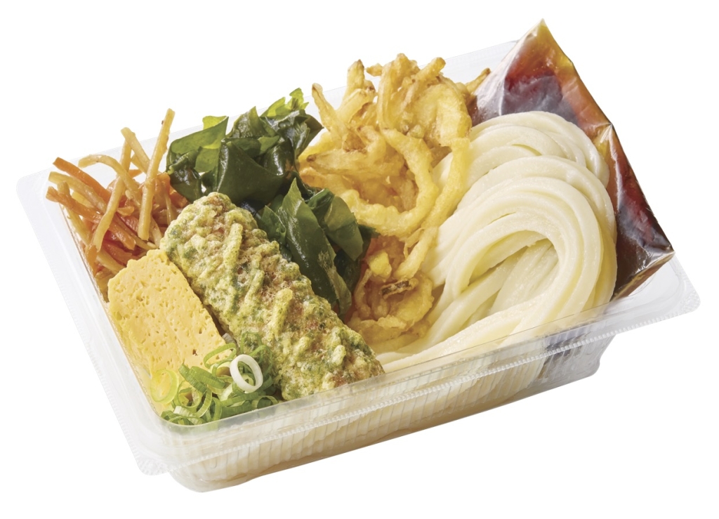 2種の天ぷらとおかずの定番うどん弁当