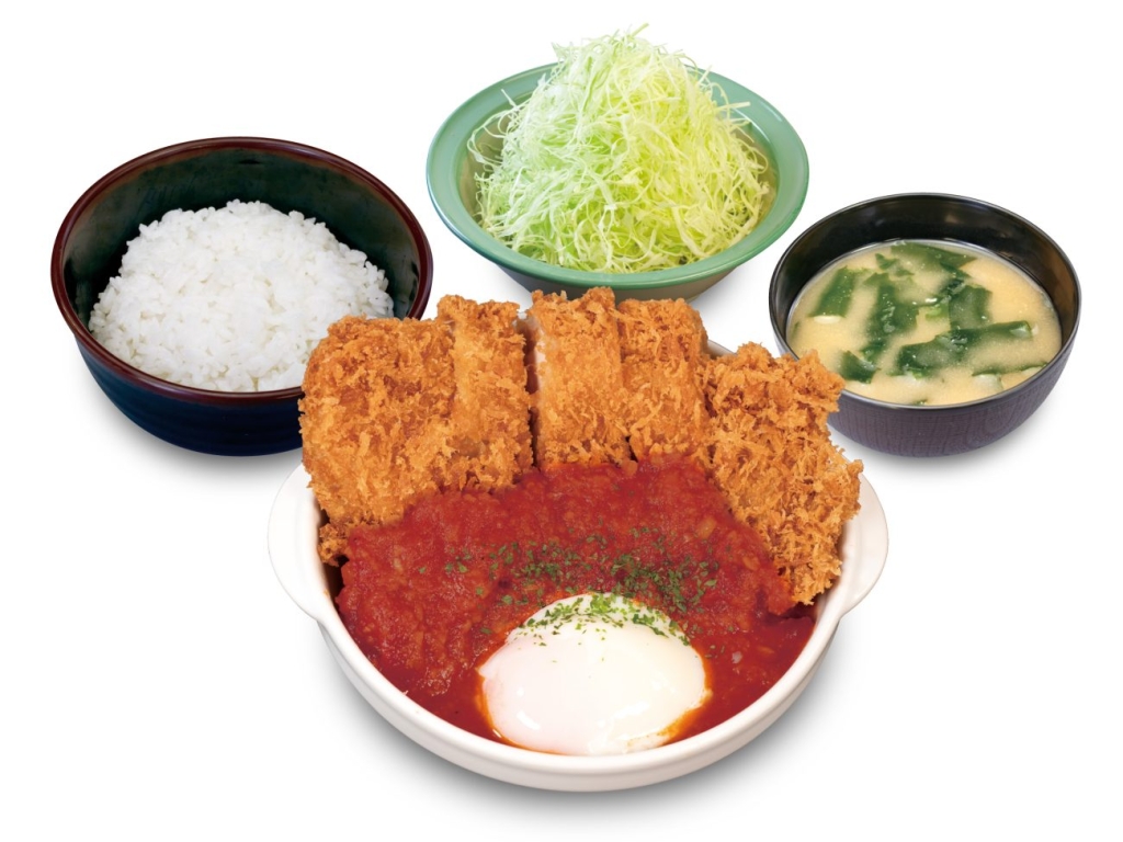 うまトマジャンボチキンかつ定食
