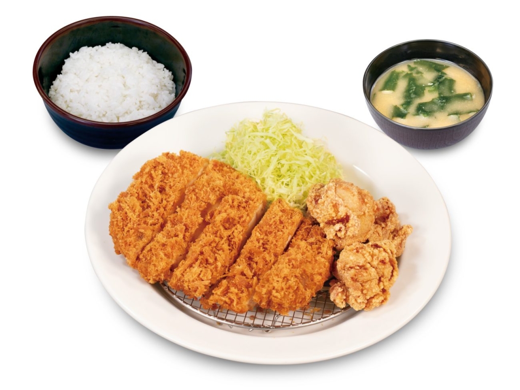 ジャンボチキンかつ＆本格唐揚げ定食