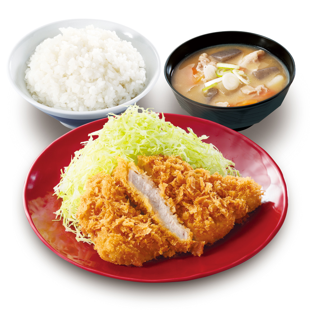 ロースカツ定食 120gロース／ご飯／とん汁（小）