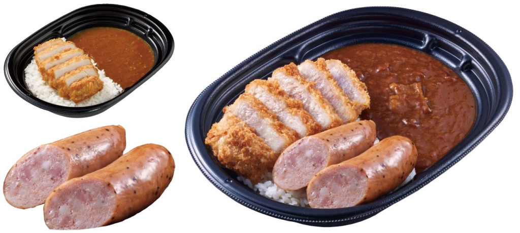 右「合わせすぎ！カツ×フランクカレー〈中辛〉」