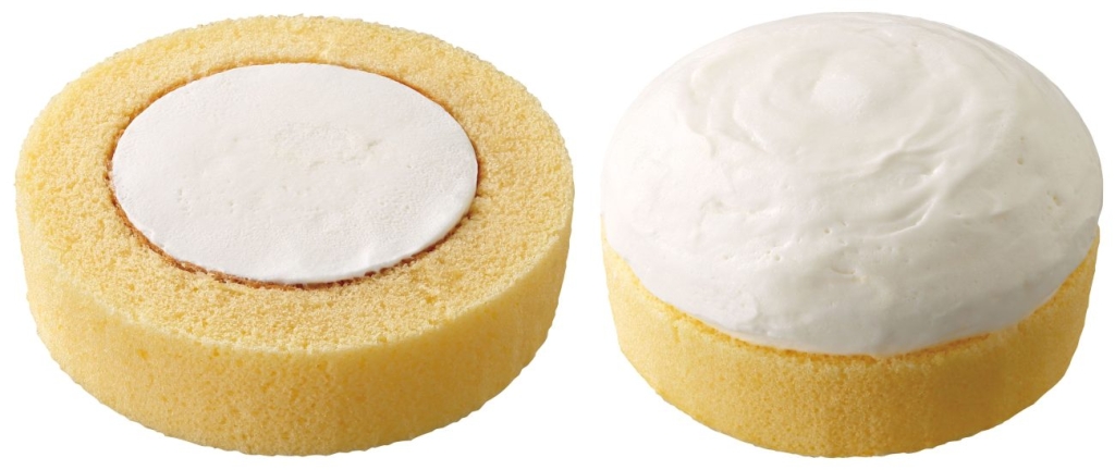 通常商品と「盛りすぎ!プレミアムロールケーキ」