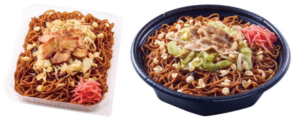 右「ソース焼そば 63％増量」