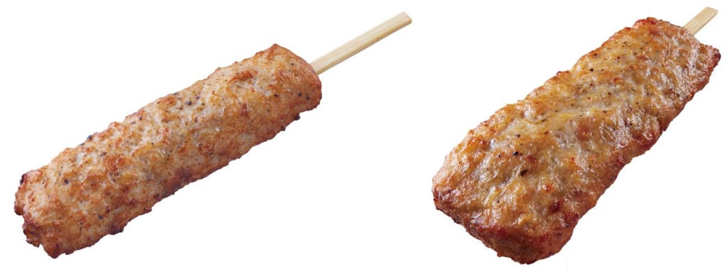 右「でかなんこつ入りつくね棒」
