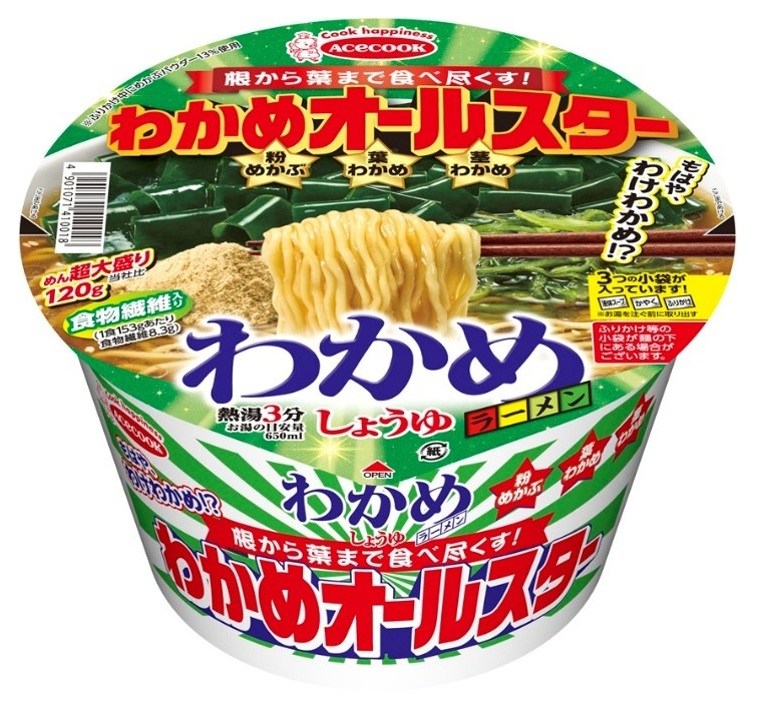 「わかめオールスター わかめラーメン しょうゆ」
