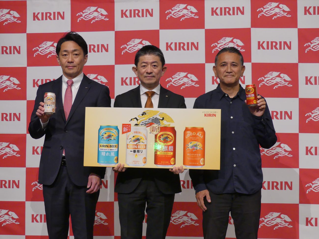 キリンビール（左から木村氏、今村氏、田山氏）