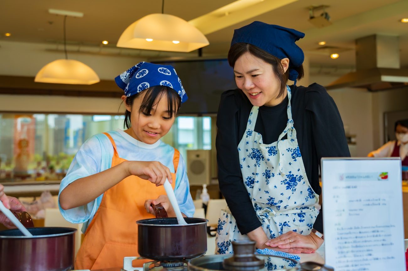 「親子ジャム作り体験」の様子