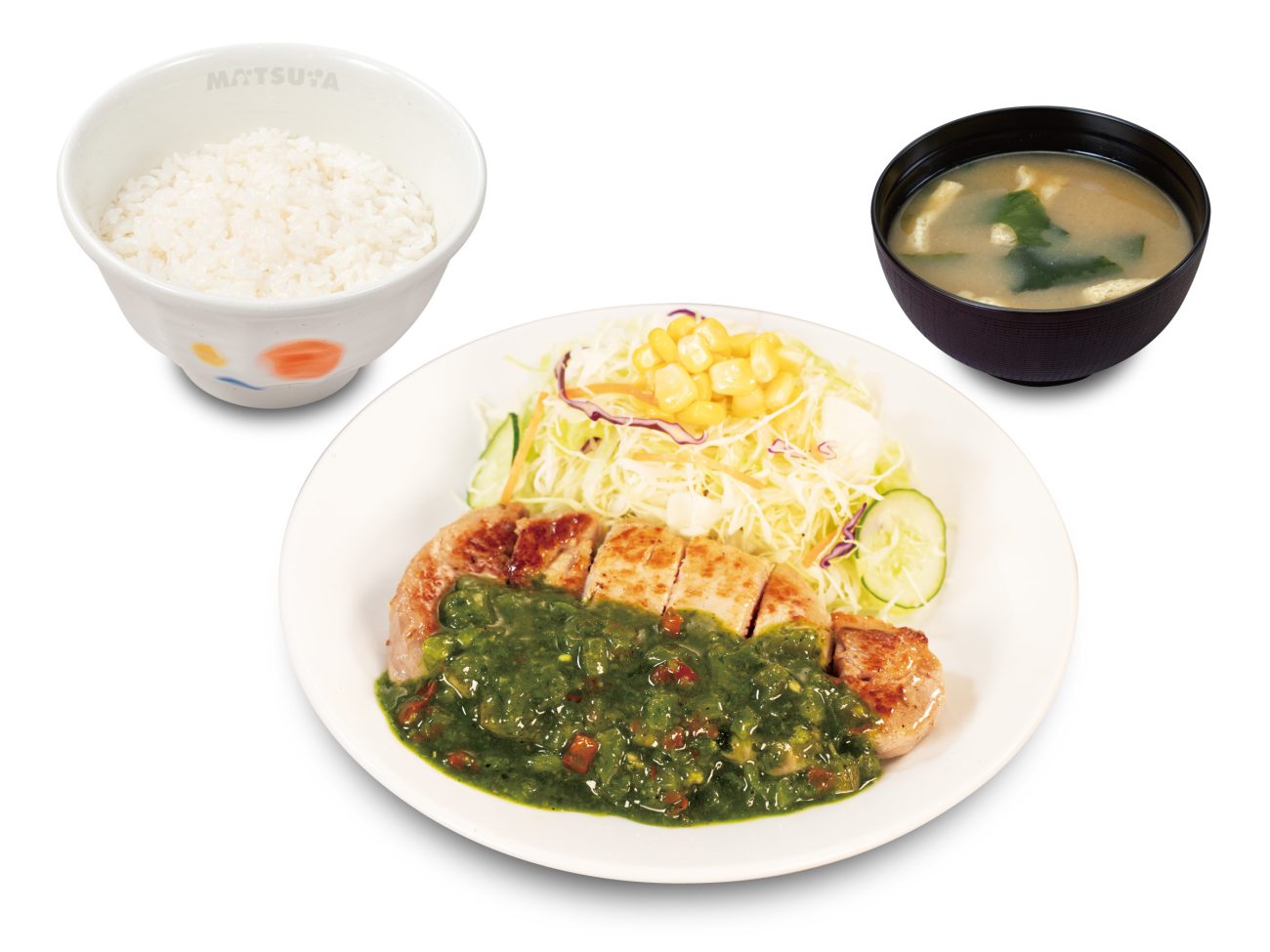 チミチュリソース厚切りポークグリル定食
