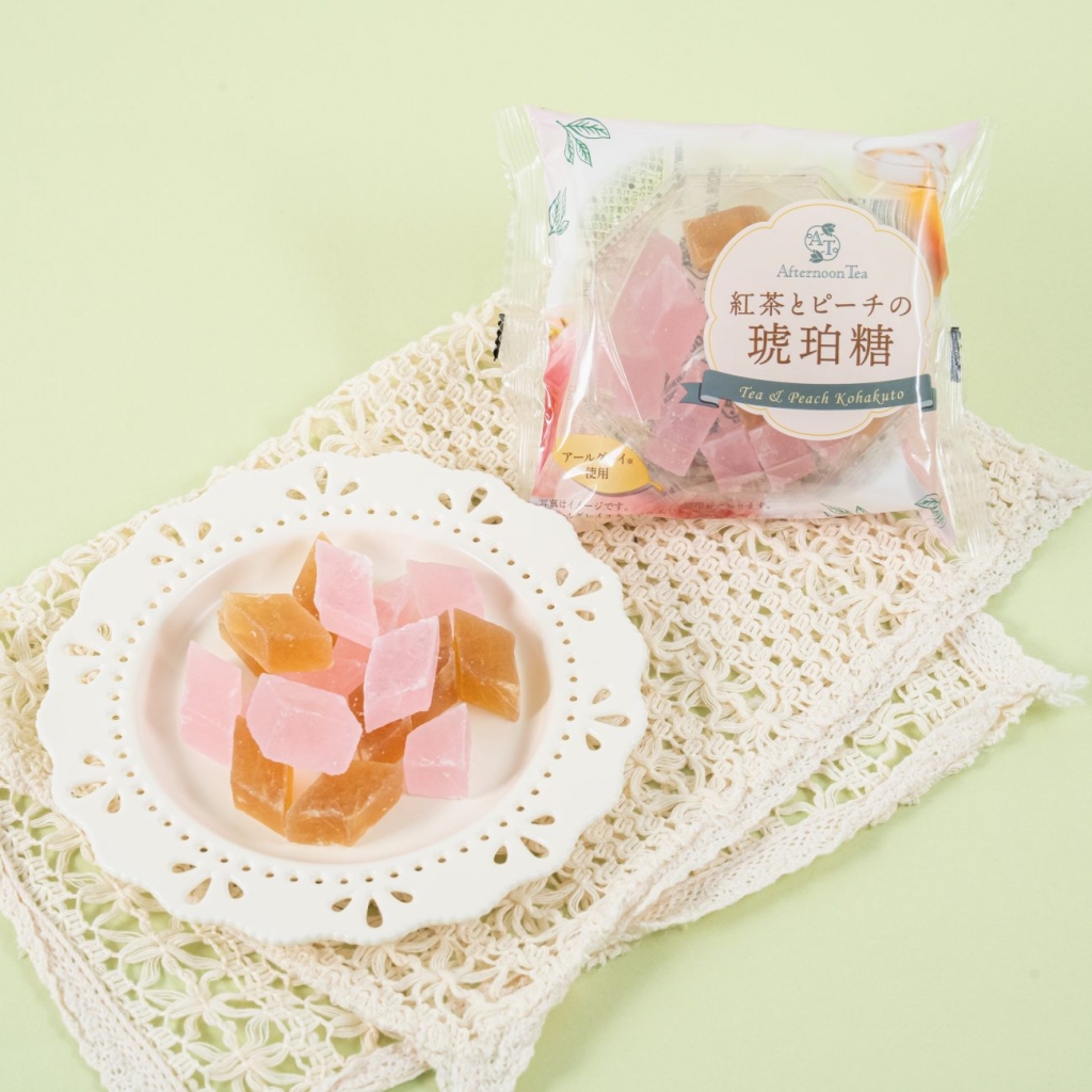 「紅茶とピーチの琥珀糖」