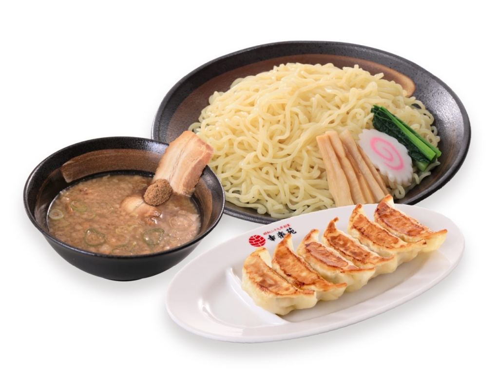 「魚介豚骨つけめん 餃子セット」