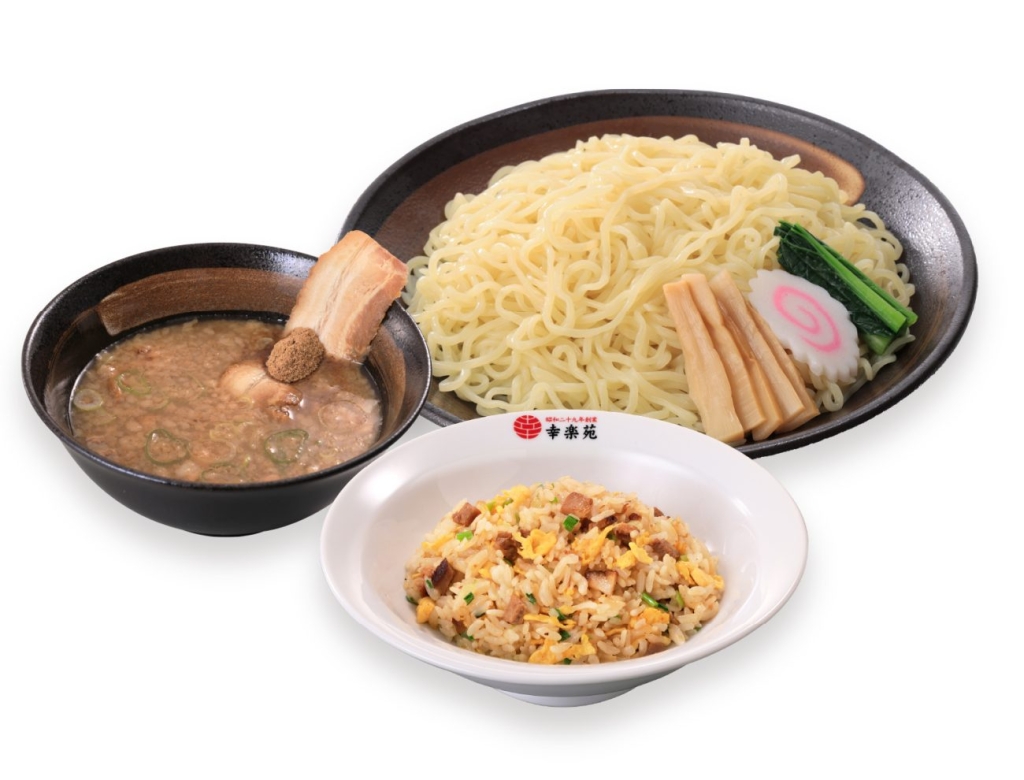 「魚介豚骨つけめん チャーハンセット」