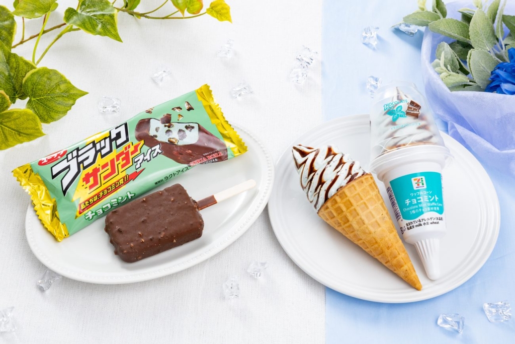 【セブン‐イレブン】パリパリ･ゴリゴリ食感のチョコミントアイス2品が新登場!