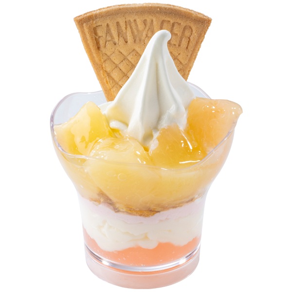 ごろっと白桃パフェ
