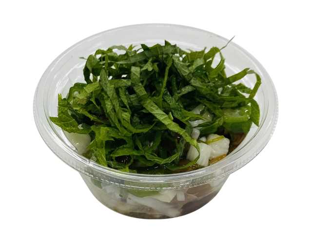 「大葉を味わうねばねばサラダ とよかわ大葉使用」