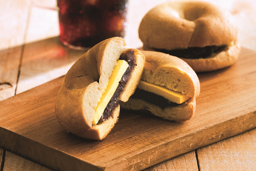 「ベーグルサンド 塩あんバター」 420円