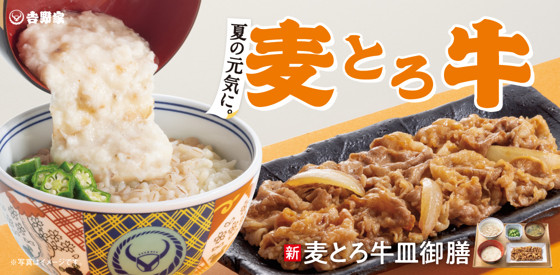 吉野家、夏の定番「麦とろ牛皿御膳」発売 麦飯おかわり無料、とろろは“ゴロシャキ食感”に進化 | 食品産業新聞社ニュースWEB