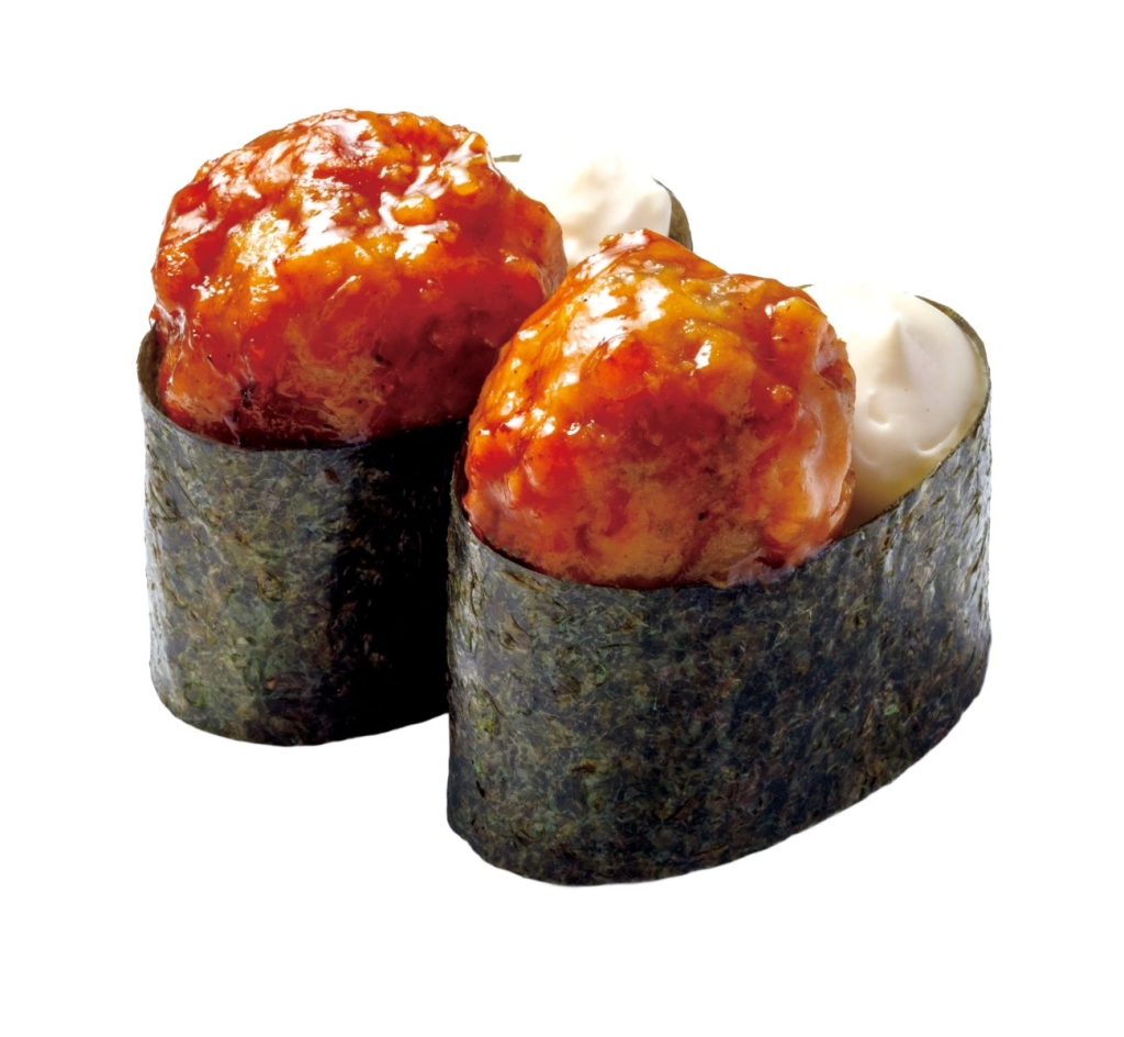 鴨つくね軍艦 100円(税込110円)