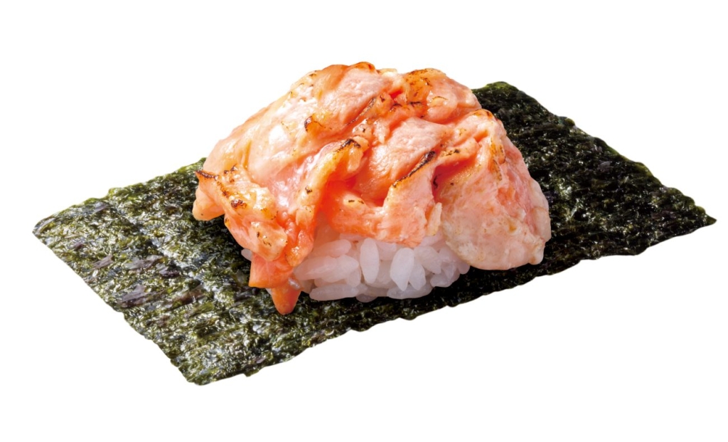 山盛り 炙りとろサーモンつつみ 160円(税込176円)