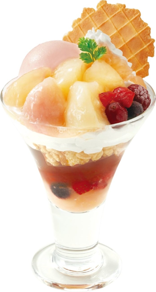 白桃と紅茶のパフェ 899円(税込988円)