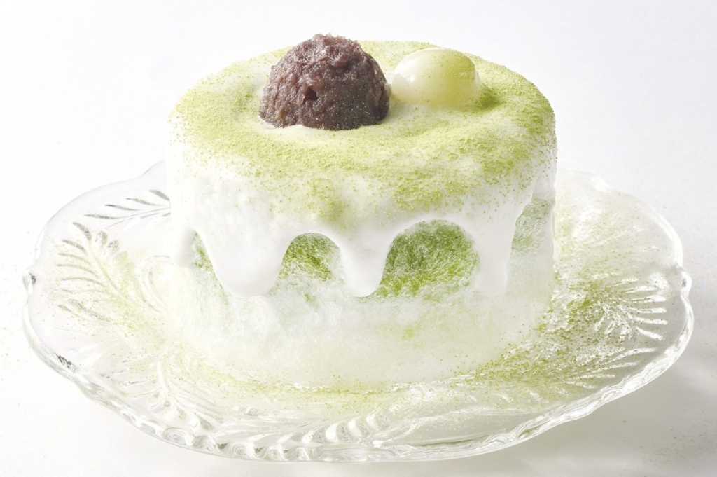 ミニ西尾のお抹茶と十勝あずきのショートケーキ氷(税込769円)