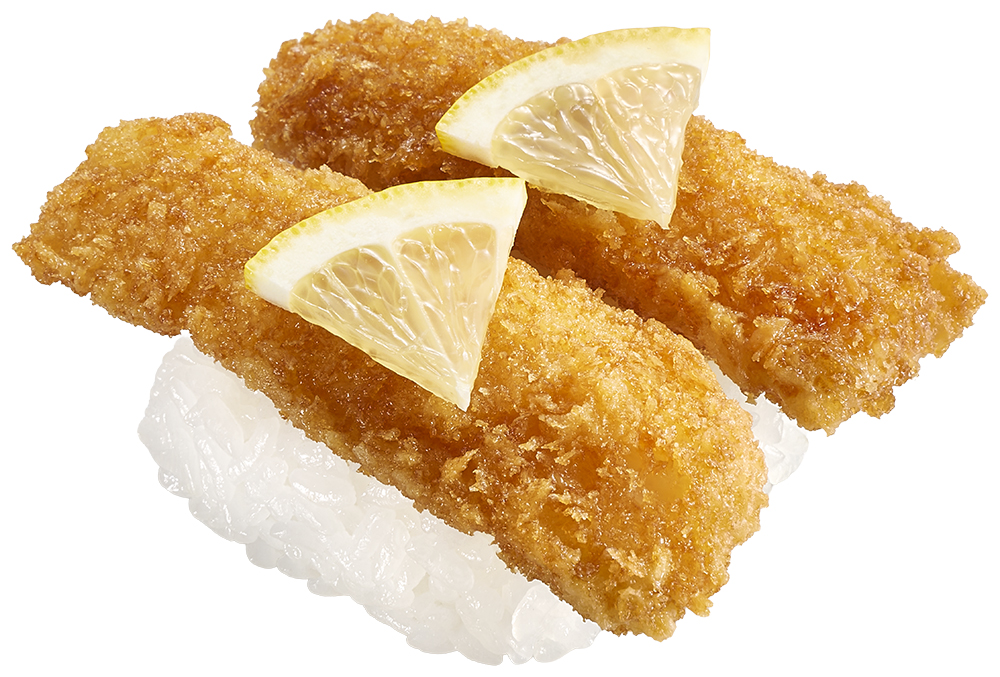 「いかフライのレモンだれにぎり」税込200円～