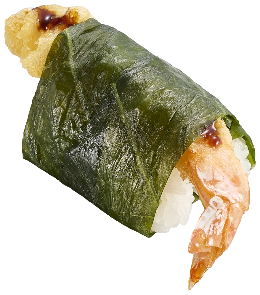 「上えび天のめはりにぎり」税込160円～