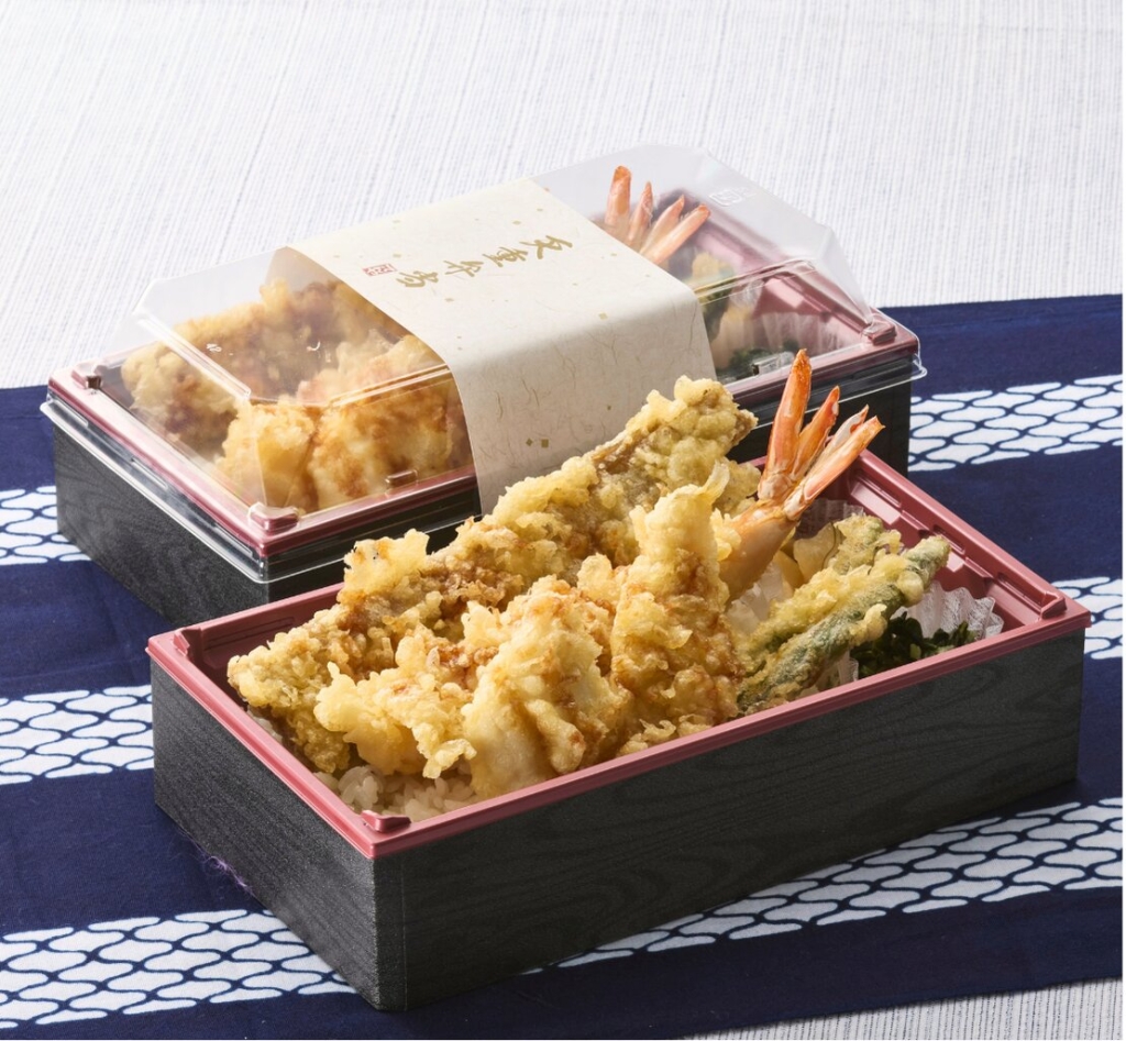 穴子2種のご馳走天重弁当(お新香付)