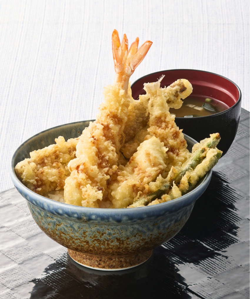 穴子2種のご馳走天丼(みそ汁付) 1,690円