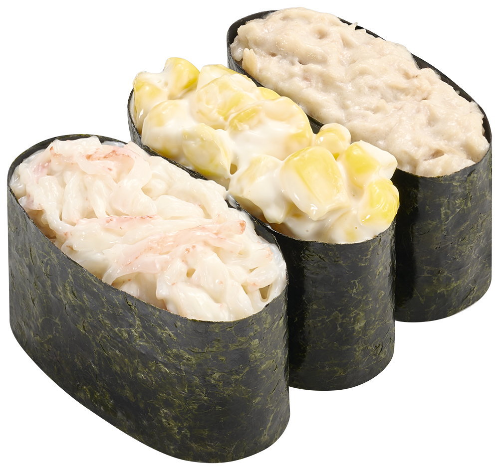 サラダ3貫盛り 税込120円～