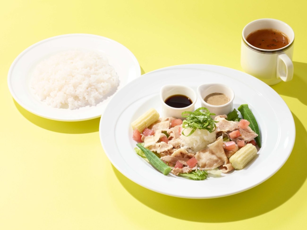 鬼おろし冷やし豚しゃぶプレートランチ