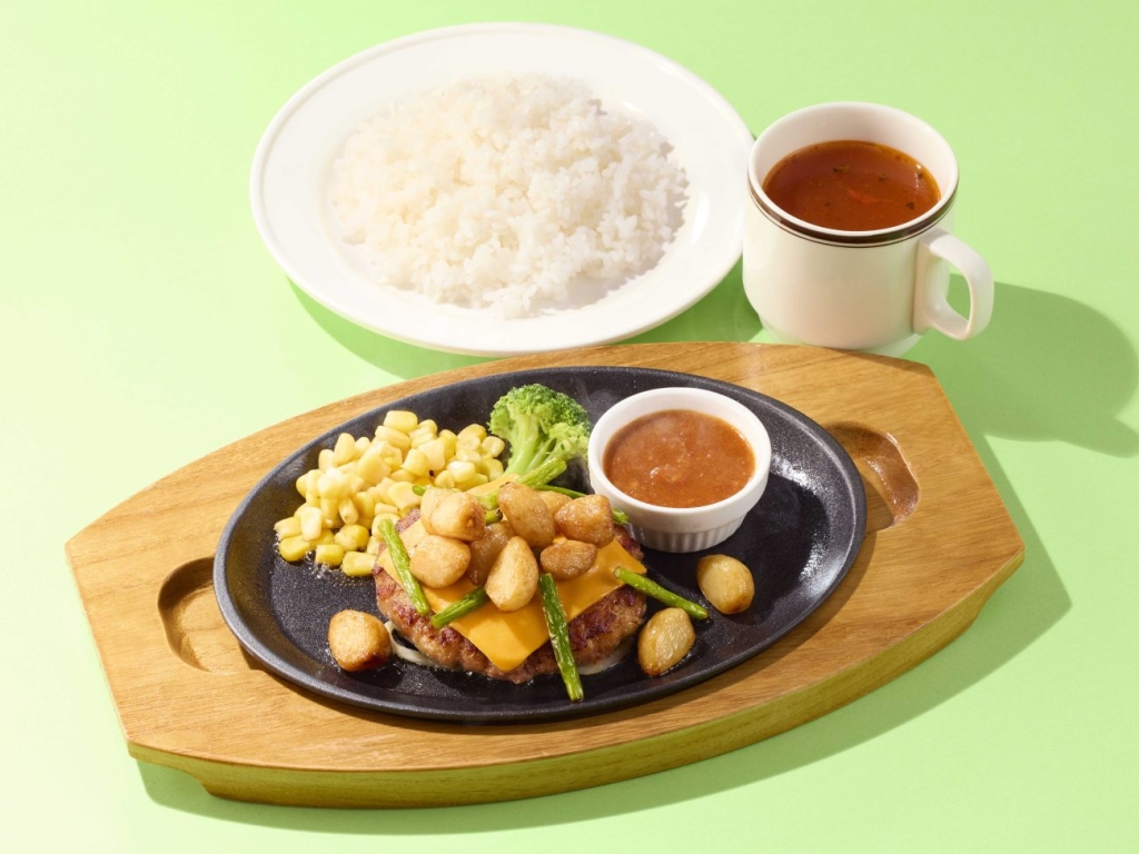 チーズ&ガーリックハンバーグランチ