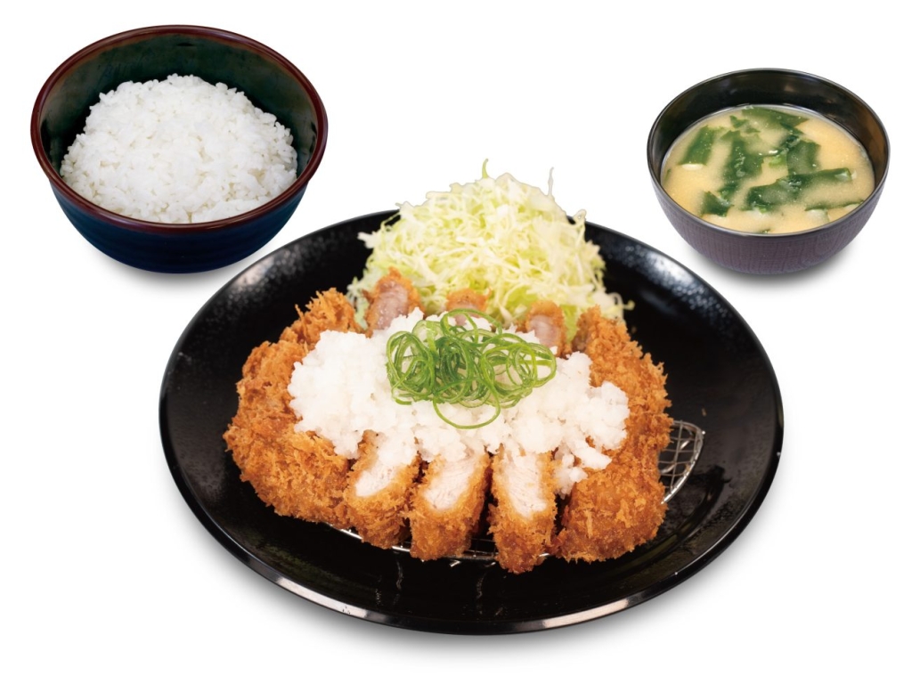 超厚切りリブ鬼おろしポン酢ロースかつ定食
