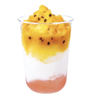 【店舗限定】ミルキーフラッペ マンゴーパッション&ピーチ 680円