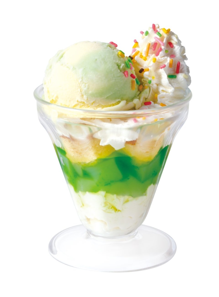 「レトロkawaii♡クリームソーダ風パルフェ」390円(税込429円)