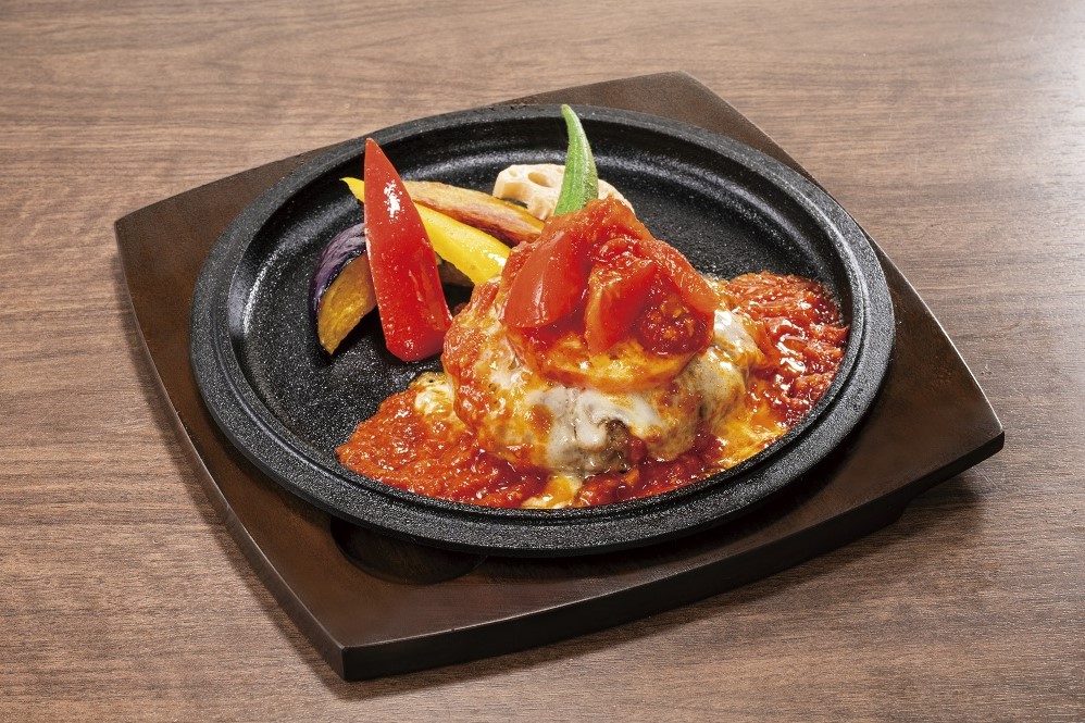 トマ味噌チーズハンバーグステーキ