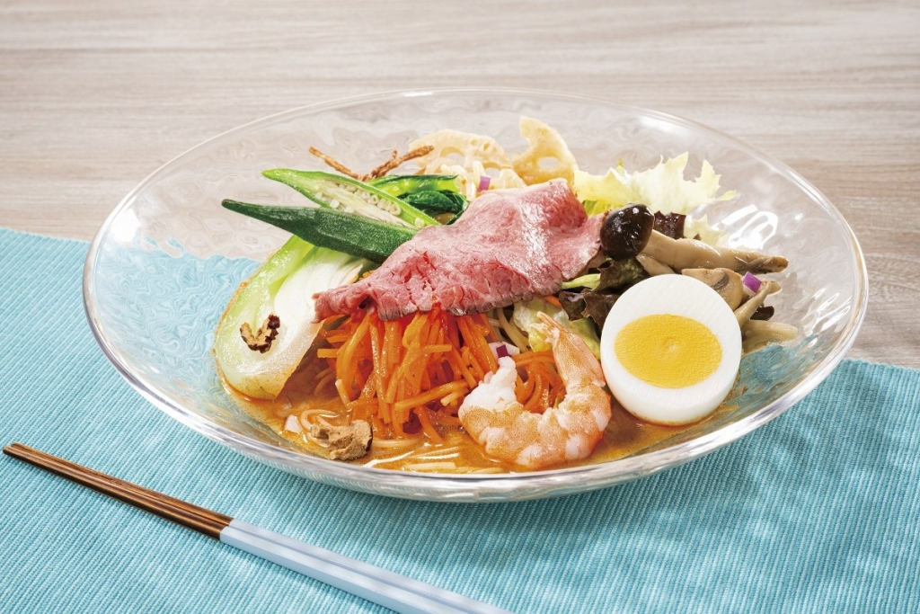 豆乳仕立ての冷製麻辣湯(マーラータン)